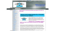 Desktop Screenshot of prestigebumpers.com